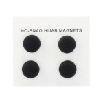 Black Matte Hijab Scarf Magnets Pins