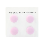 Light Pink Matte Hijab Scarf Magnets Pins