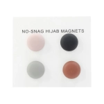 Matte Multi Colour Hijab Magnets Pins - 4 Pack