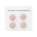 Matte Faded Pink Hijab Magnets Pins - 4 Pack