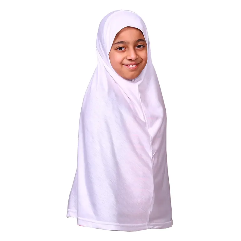 Muslim Girls White Hijab Scarf