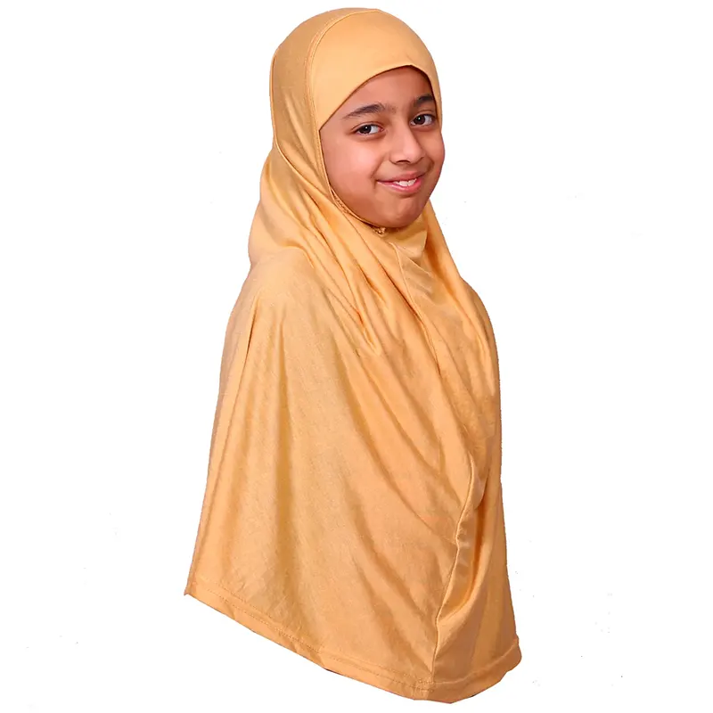 XL/2XL Size Gold Girls Hijab Scarf