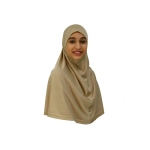 Beige Girls Large Size Hijab Scarf