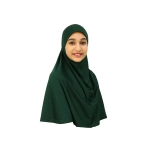 Bottle Green Muslim Girls Hijab Scarf