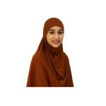 Brown Girls Large Size Hijab Scarf