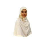 Cream Girls Large Size Hijab Scarf