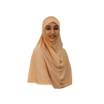 Large Size Peach Girls Hijab Scarf