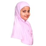 Baby Pink Girls Small Size Hijab Scarf