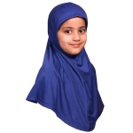 Small Size Blue Muslim Girls Hijab Scarf