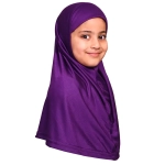 Purple Girls Small Size Hijab Scarf