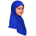 Royal Blue Girls Small Size Hijab Scarf