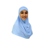 Medium Size Baby Blue Girls Hijab Scarf