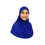 blue medium-size hijab scarf