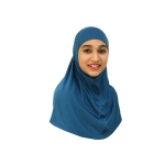 Medium Size Blue Lagoon Girls Hijab Scarf