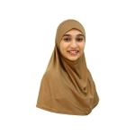 Muslim Girls Light Brown Hijab Scarf