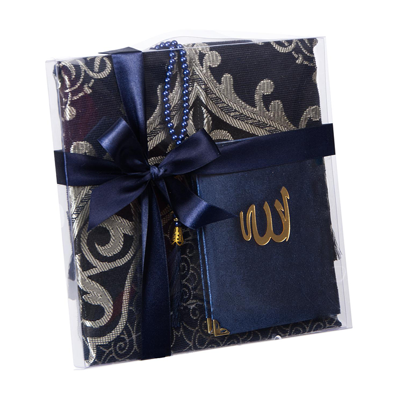Gift Box Prayer Set – Navy Blue W Gold Accent