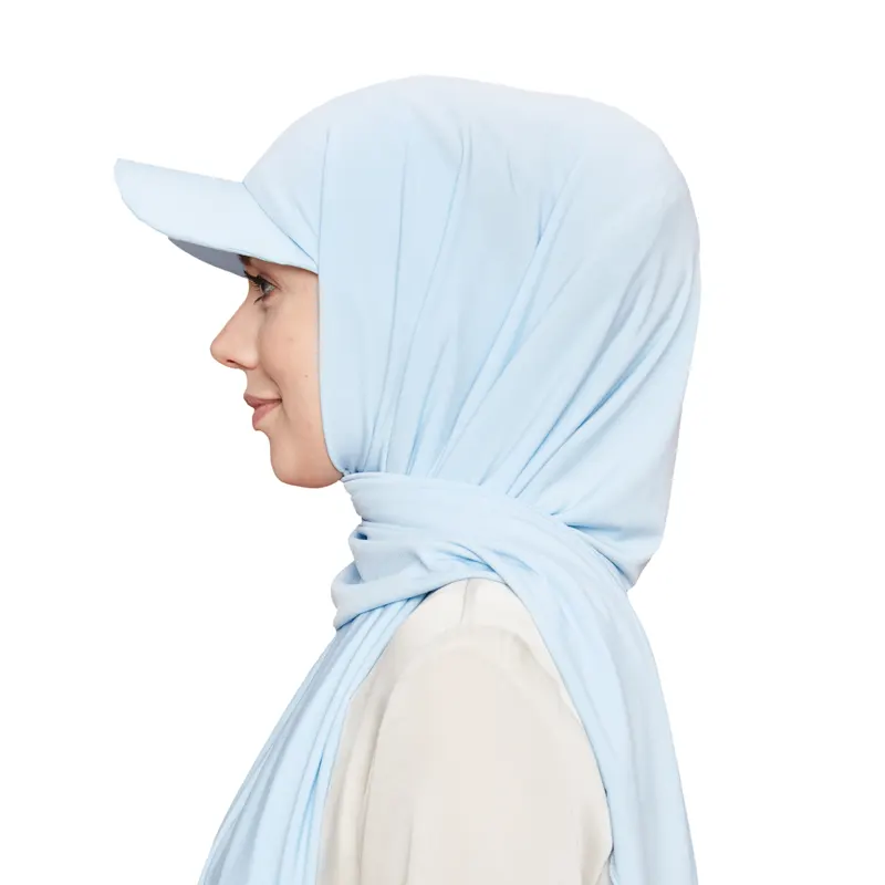Hijab Cap Arctic Blue 4