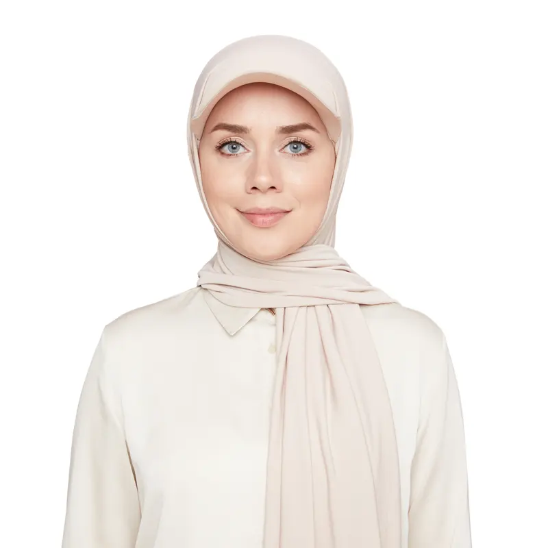 Hijab Cap Light Cream 1