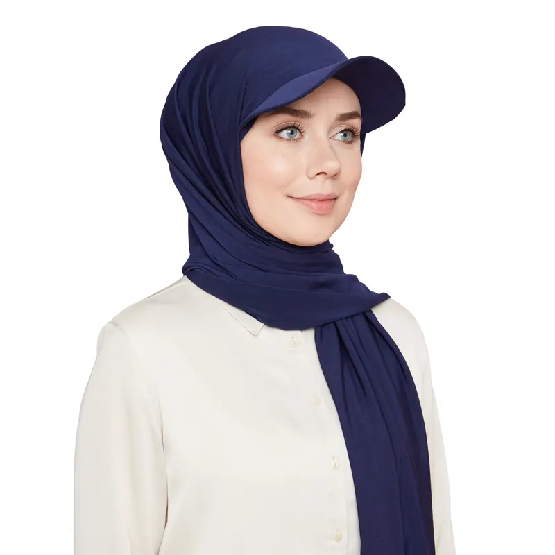 Hijab Cap Navy Blue 2