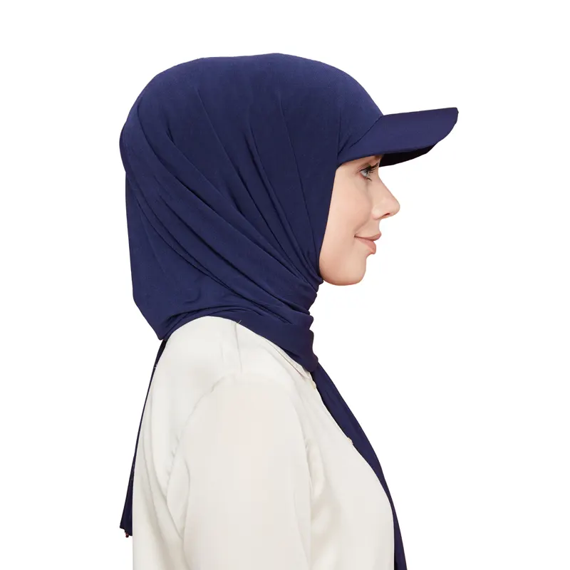 Hijab Cap Navy Blue 3