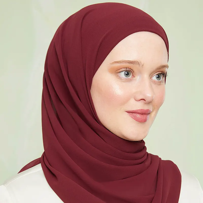 Instant Hijab Cherry Red
