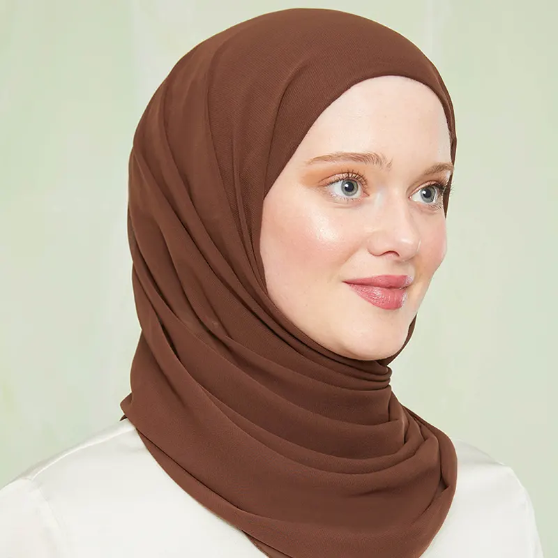 Instant Hijab Chocolate Brown 1
