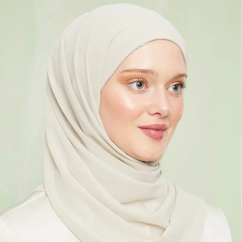 Instant Hijab Ivory Cream 1