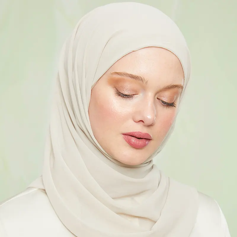 Instant Hijab Ivory Cream 2