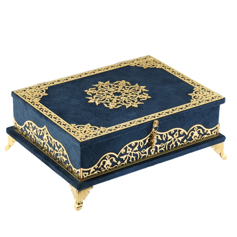 Large Opulent Quran Gift Set Blue 2