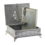 Grey Opulent Large Quran Gift Set Box