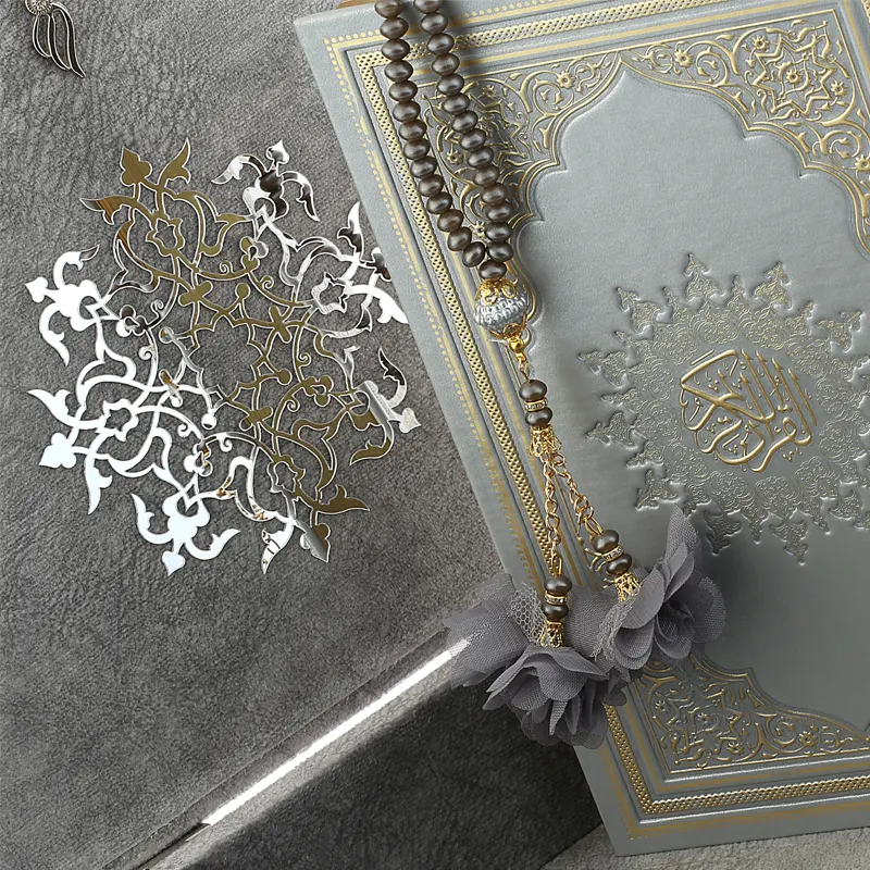 Large Opulent Quran Gift Set Grey 2