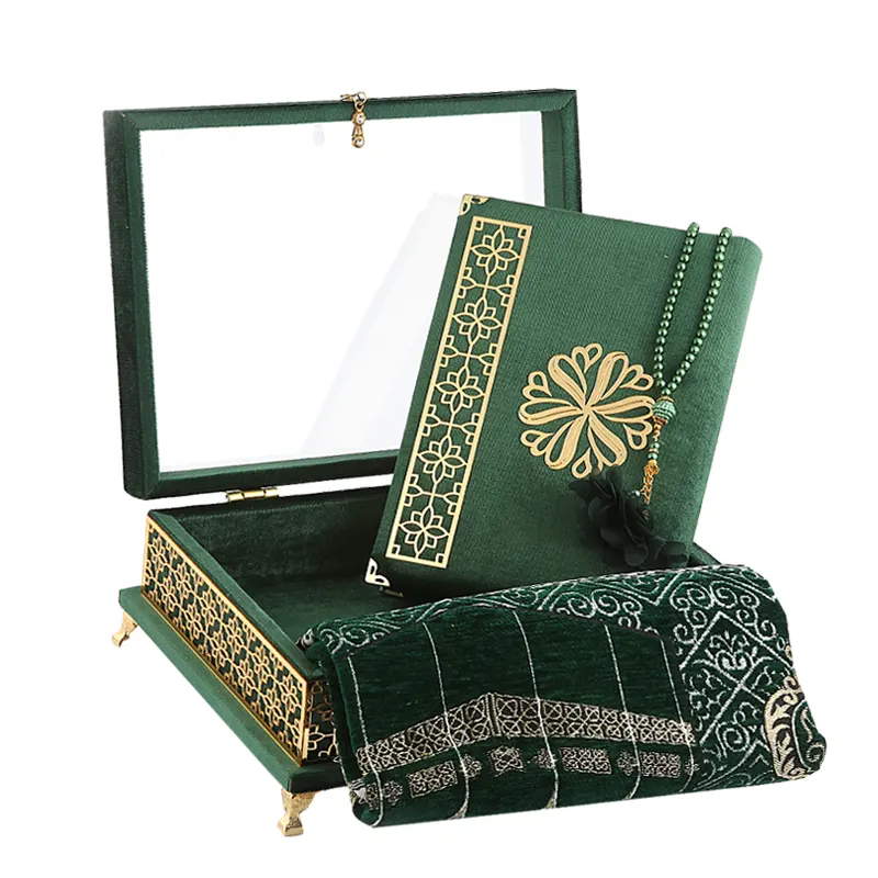 Large Premium Quran Gift Set Green 1