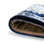 Memory Foam Padded Prayer Mat Navy And White