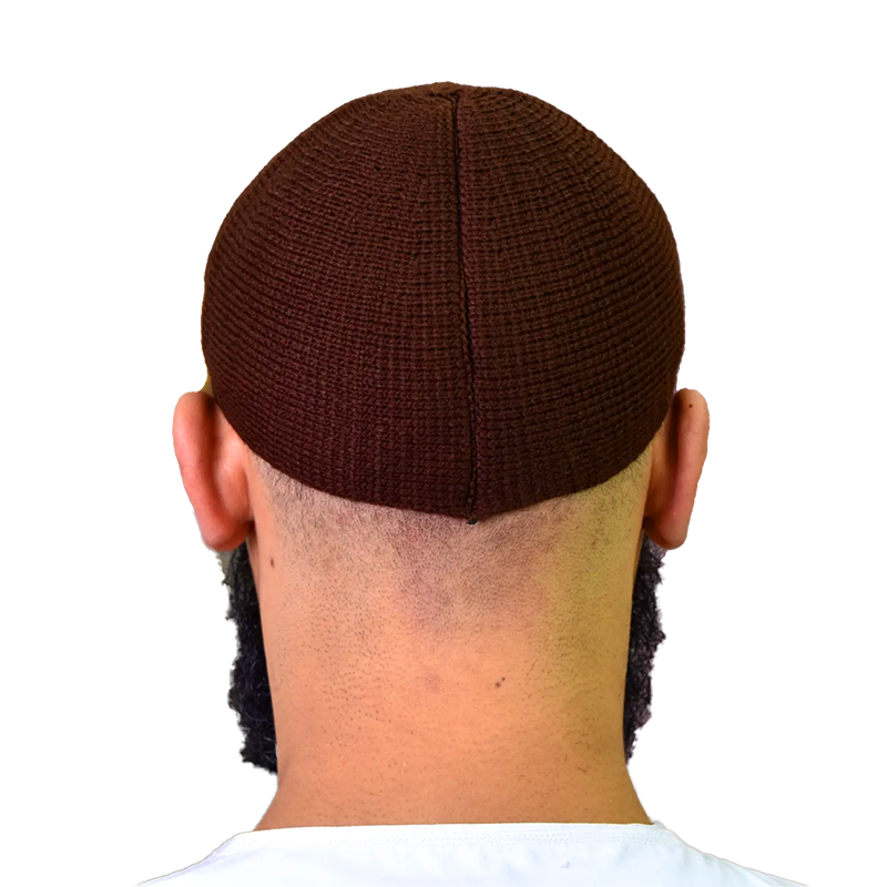 01 Men’s Blend Textured Prayer Hat – Brown