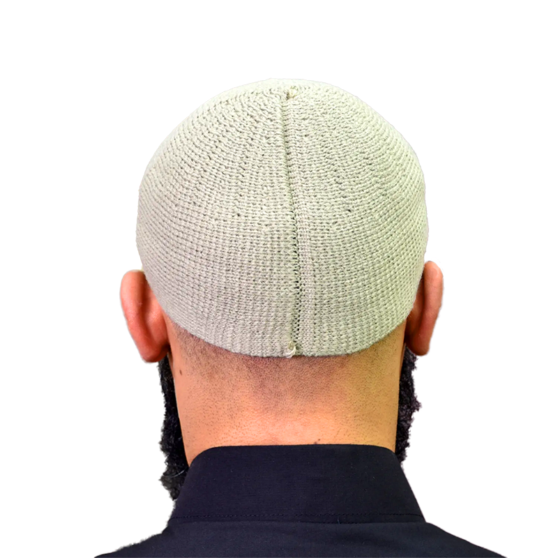 01-Men’s Blend Textured Prayer Hat – Off White