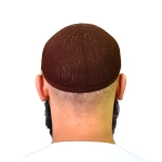 Chocolate Cotton Prayer Cap for Muslim Men