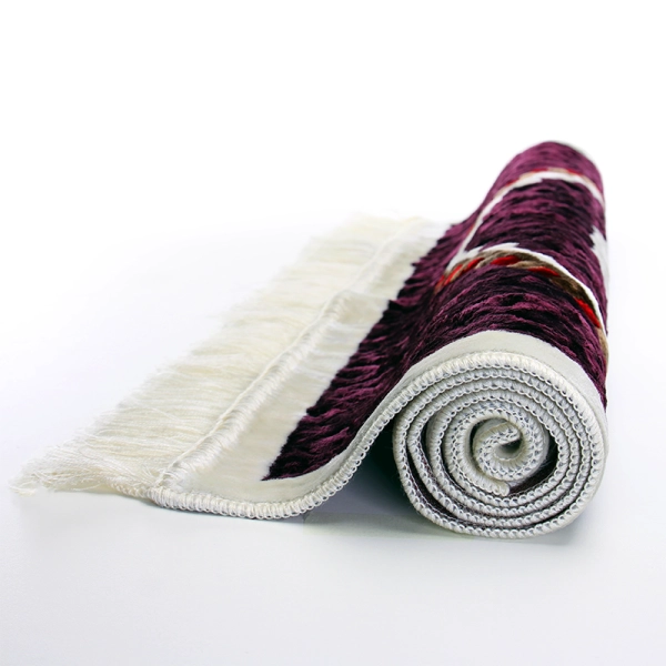 Megane Seccade Maroon & White Pattern Prayer Mat