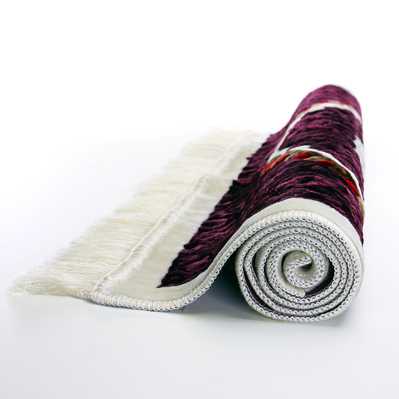 Megane Seccade Maroon & White Pattern Prayer Mat