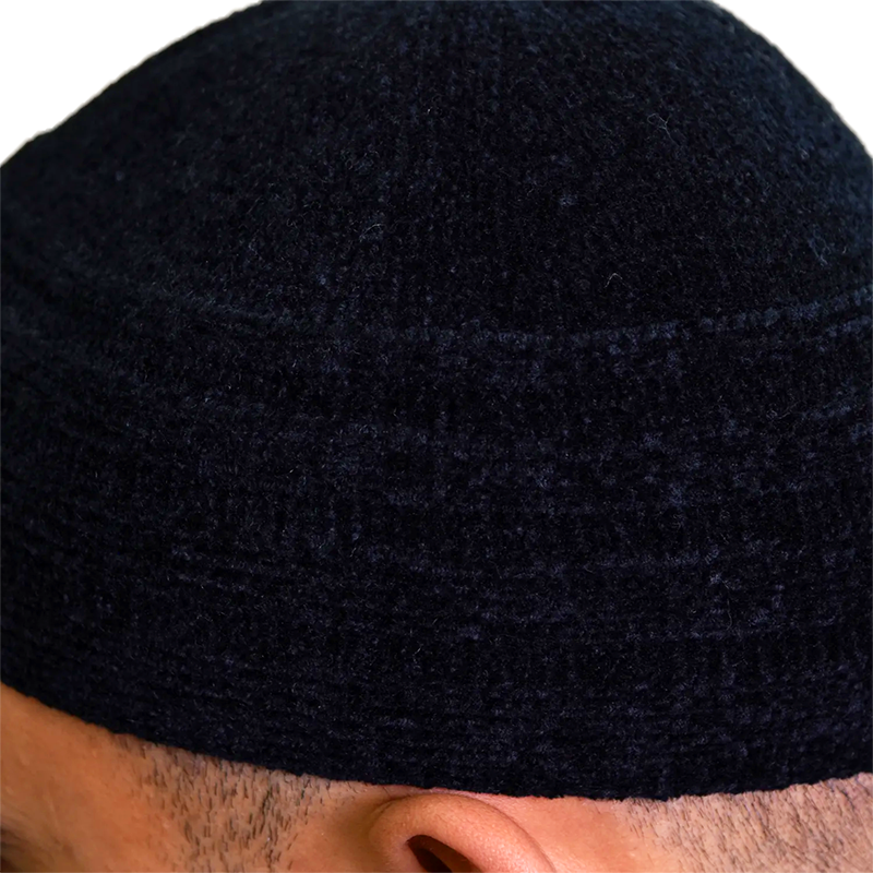 02-MenÔÇÖs Velvet Prayer Hat ÔÇô Black