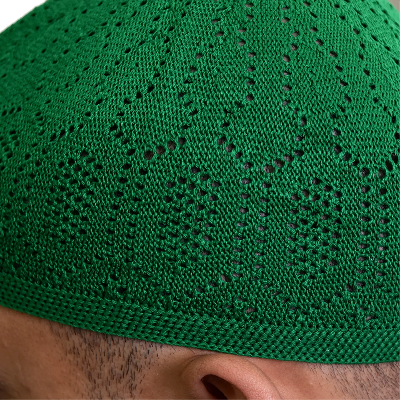 02-Men’s Cotton Prayer Hat – Emerald