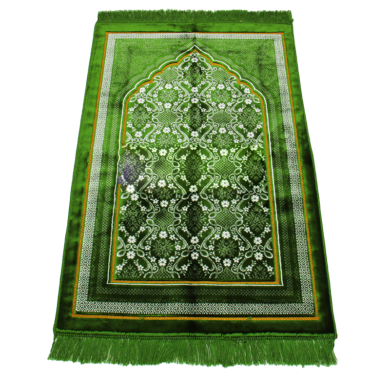 Secc Green, White & Bronze Prayer Mat