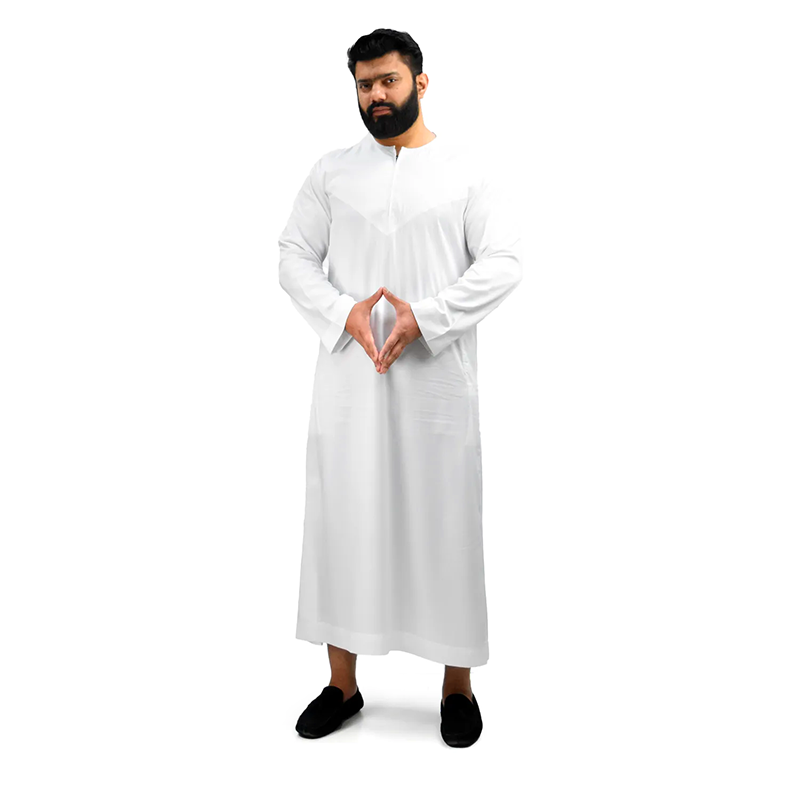Omani white men's Islamic thobe