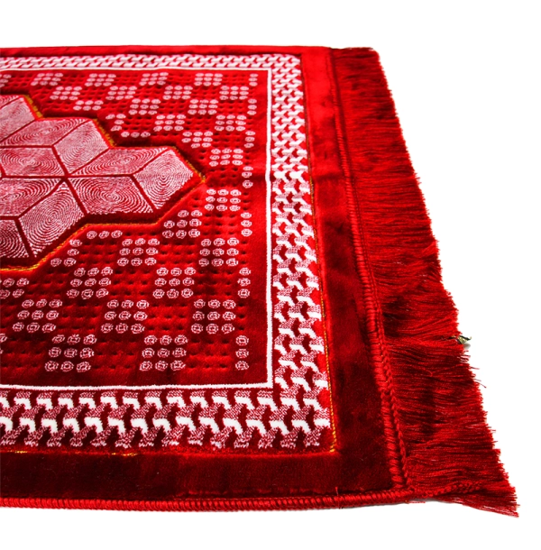 Plus Secc red & white prayer mat