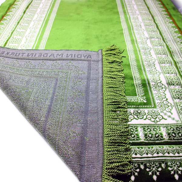 Green & White Pattern Prayer Mat