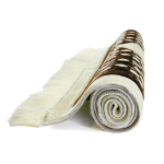 Megane Seccade White & Brown Muslim Prayer Rug