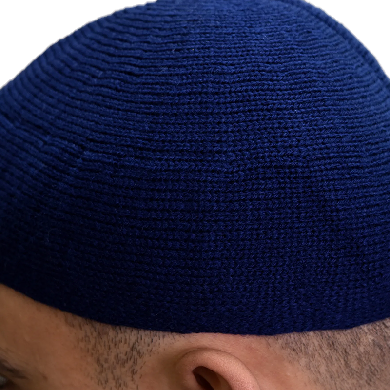 2- Men’s Blend Textured Prayer Hat – Navy