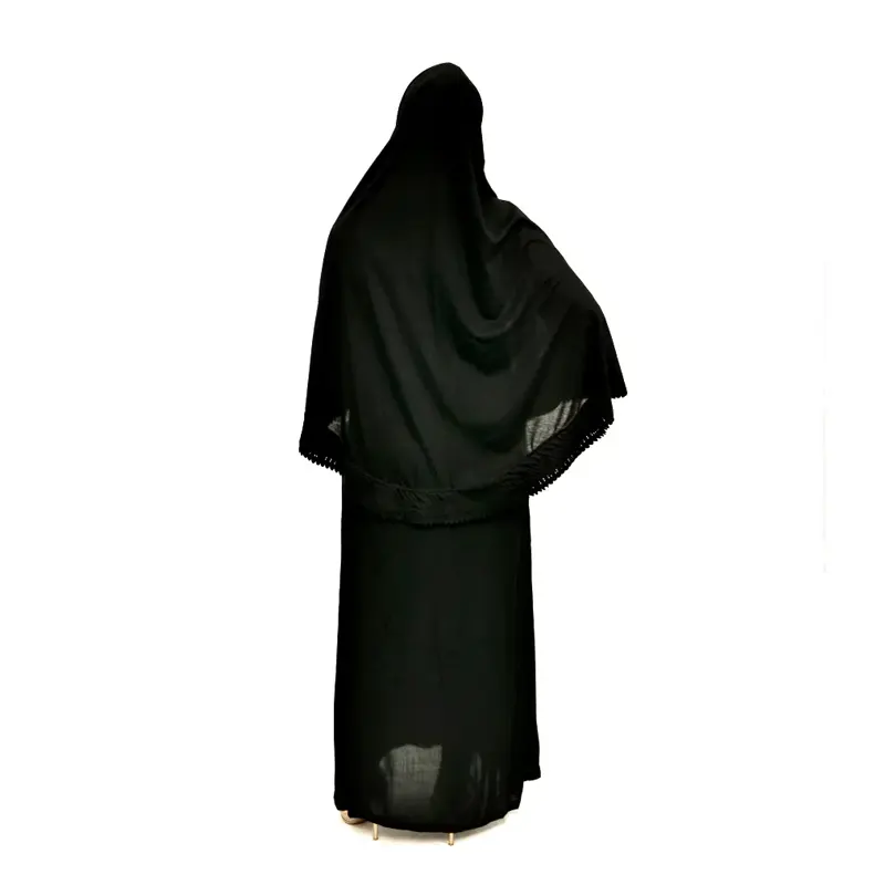 Black cotton Hajj Abaya