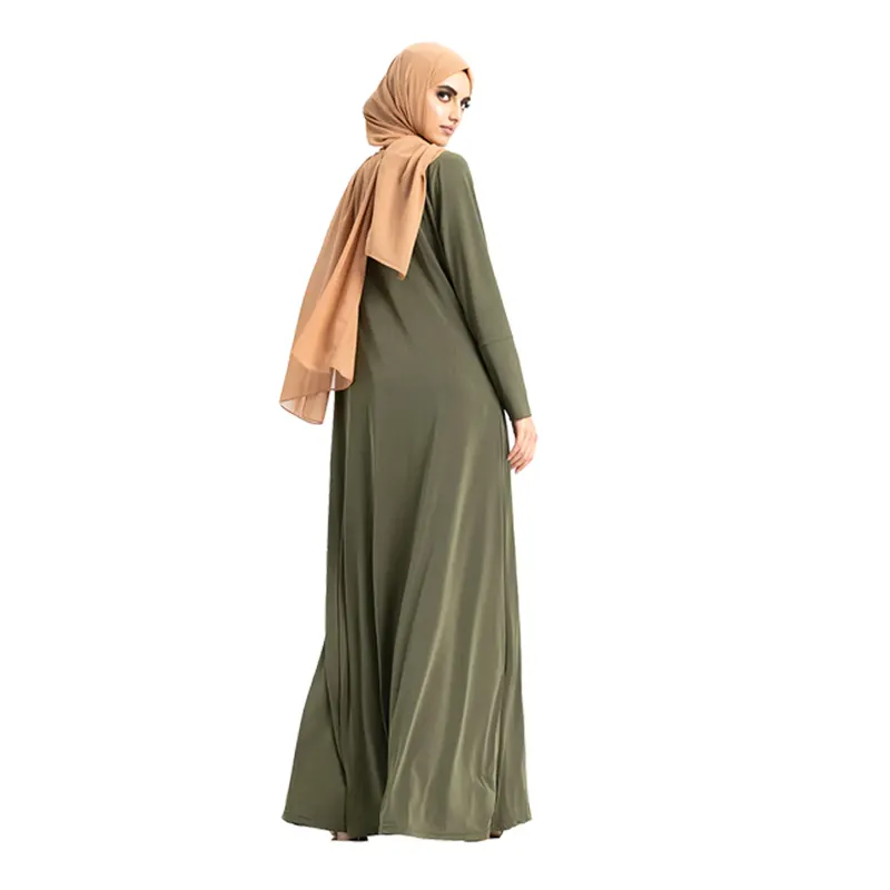 Green Jersey Abaya Picture 2