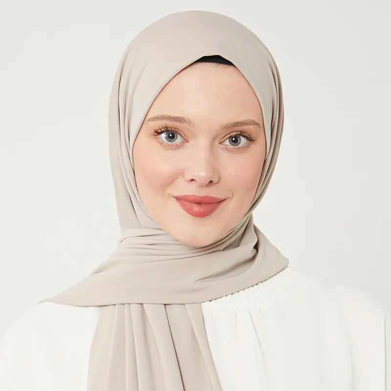 Jersey Hijab Beige 1