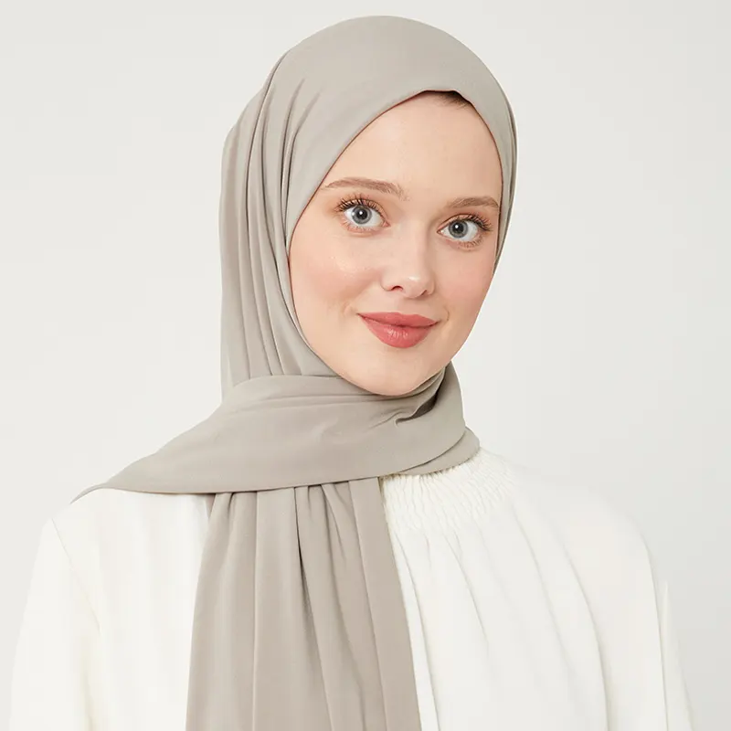 Jersey Hijab linen cream 1